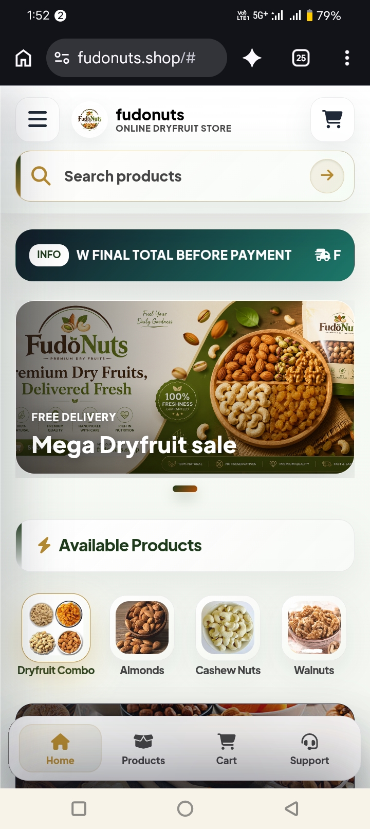spam and spam website for buying nuts