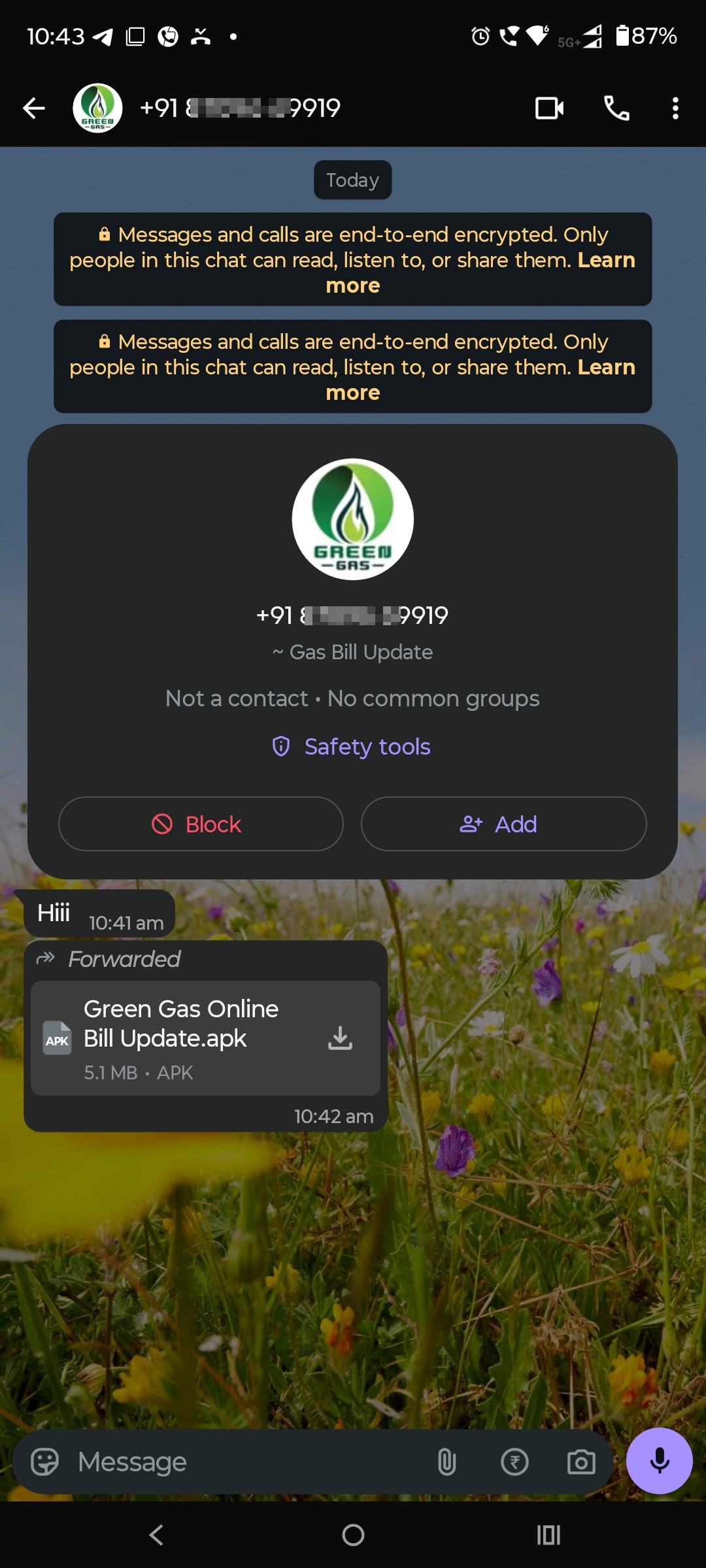Green Gas Bill Updation