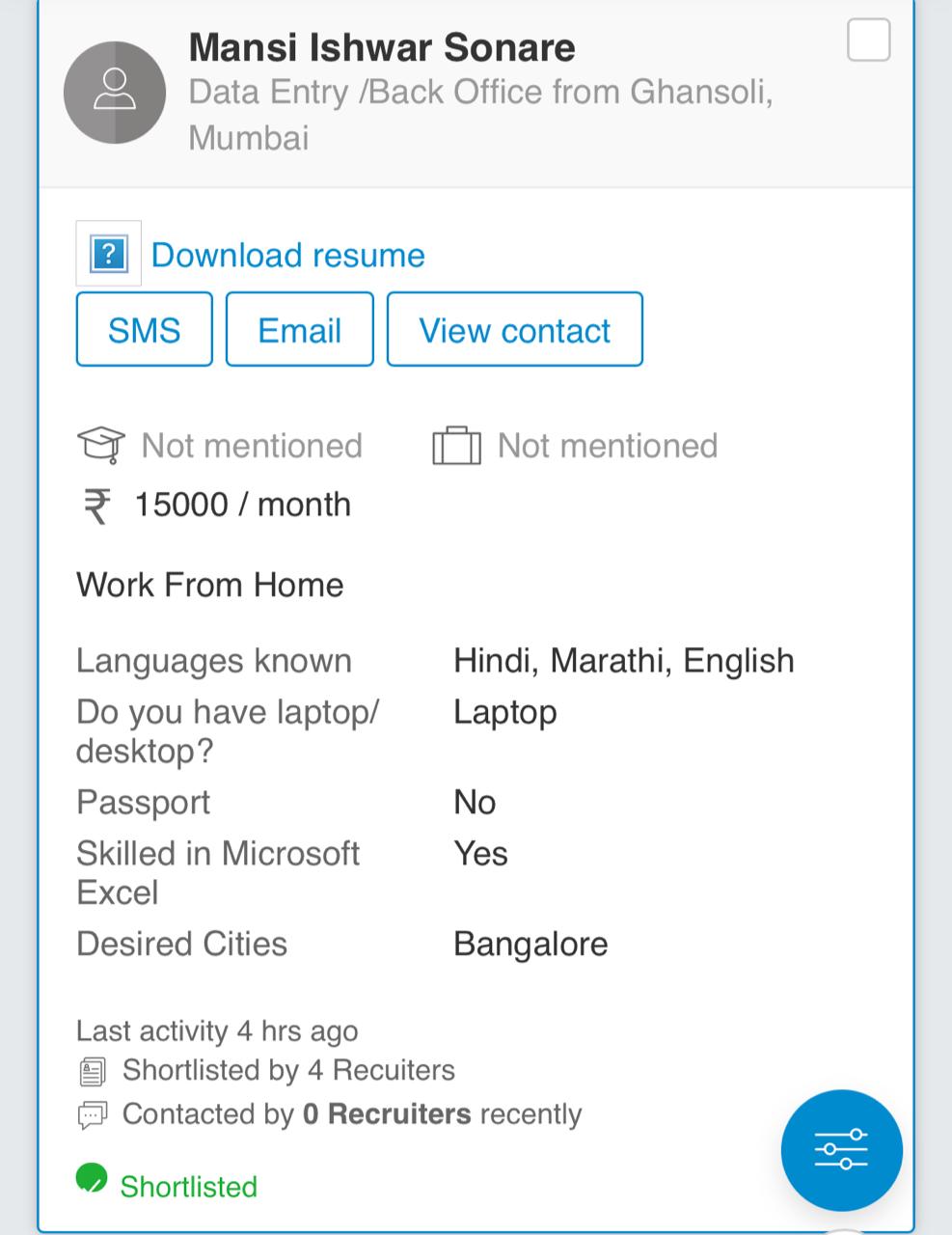 fraud call about job