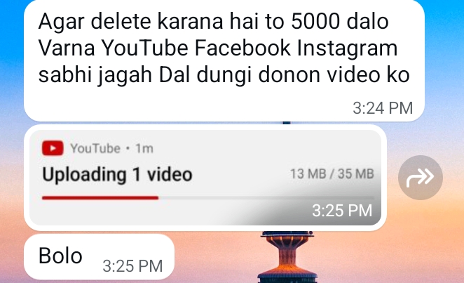 Scam against blackmail 