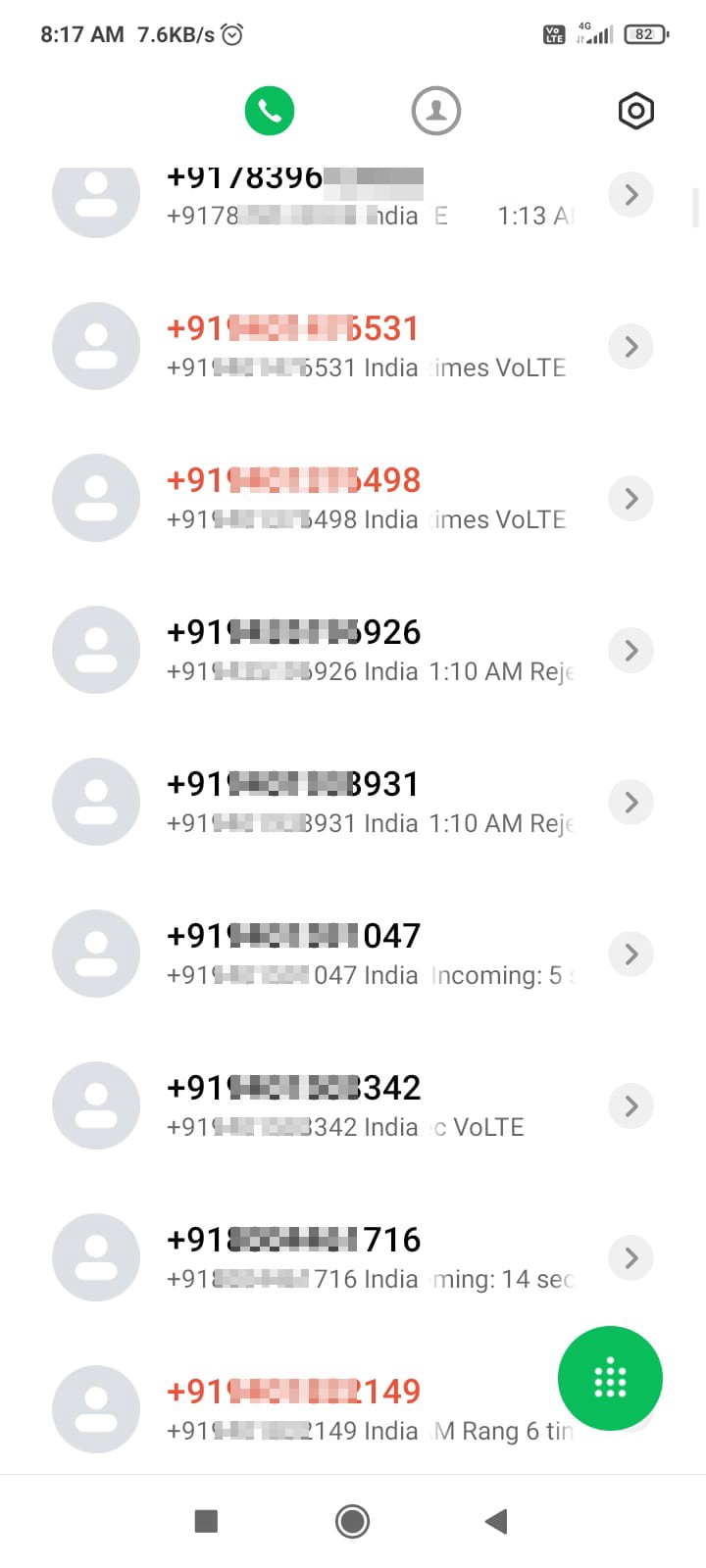 Spam, Fraud, Call bombing etc.