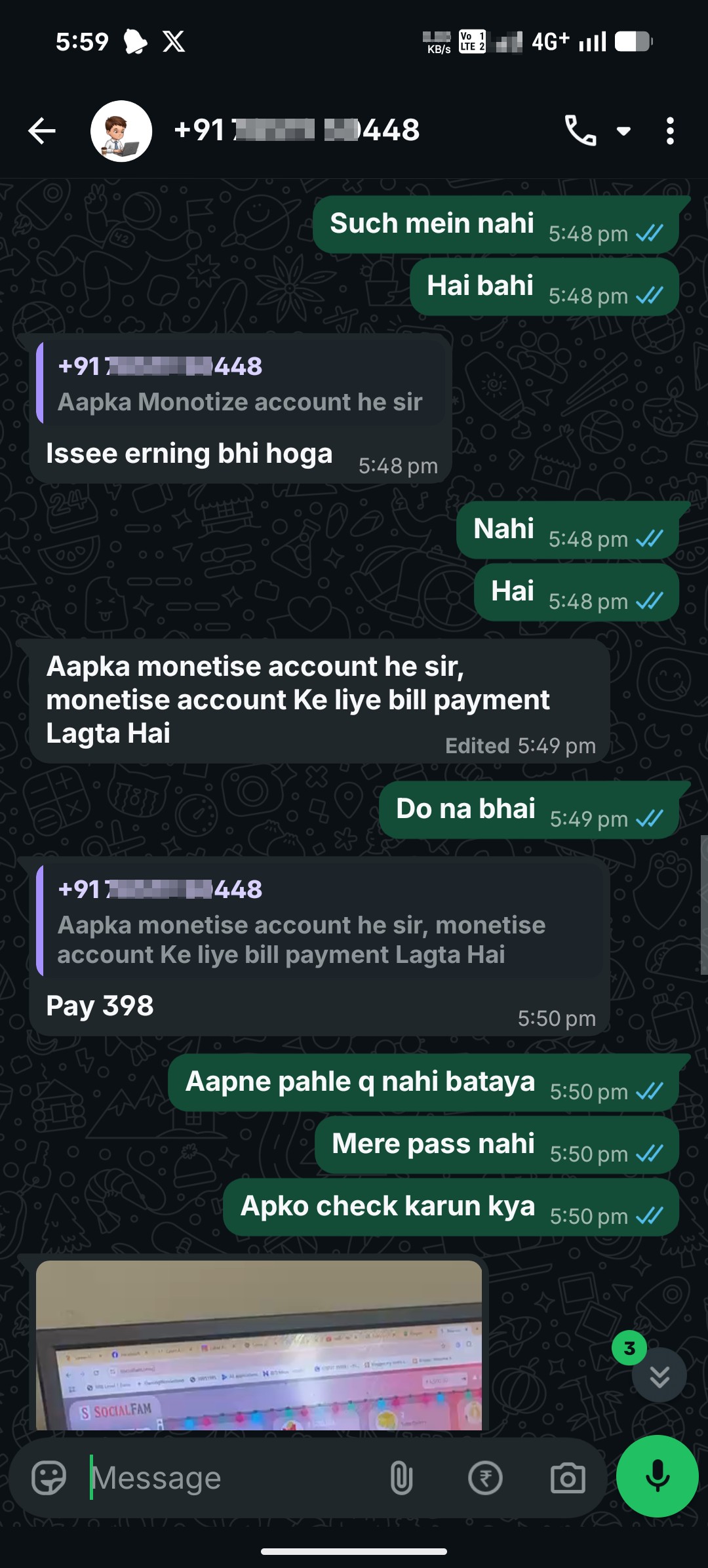 Instagram ID Selling Scam – Keeps Asking for More Money - image 4