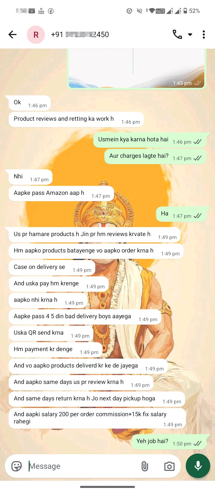 WHATSAPP JOB SCAM! 