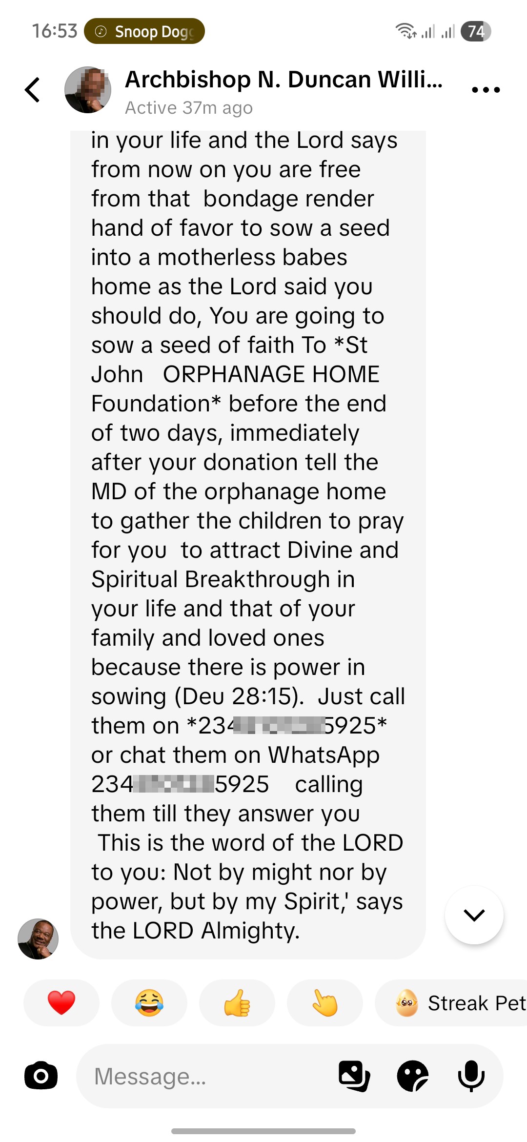 fake pastors account  - image 2