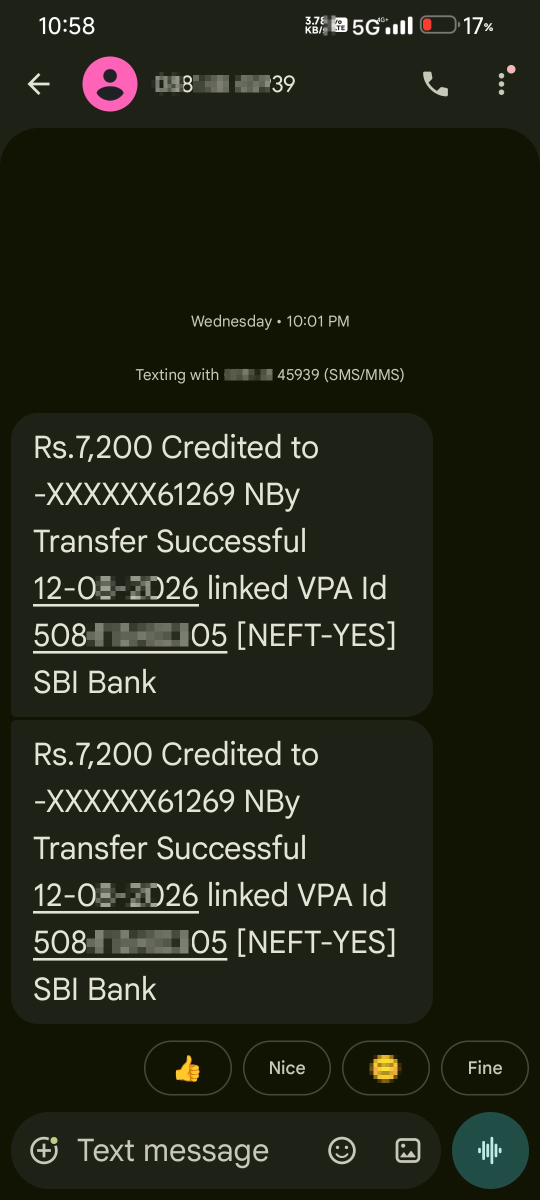 online/phone scam upi 