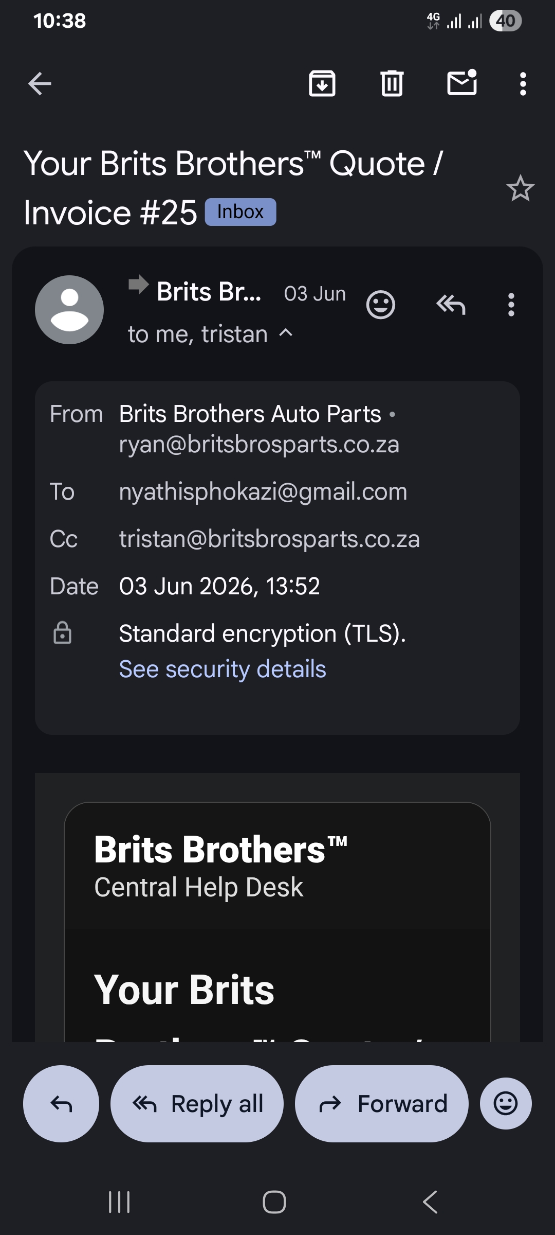 BRITS BROTHERS AUTO. SPARES ARE SCAMMERS - image 3