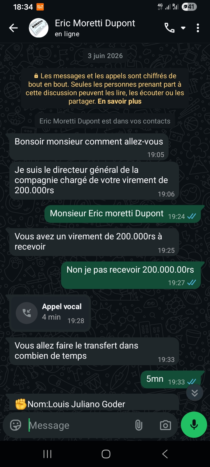 the scammer