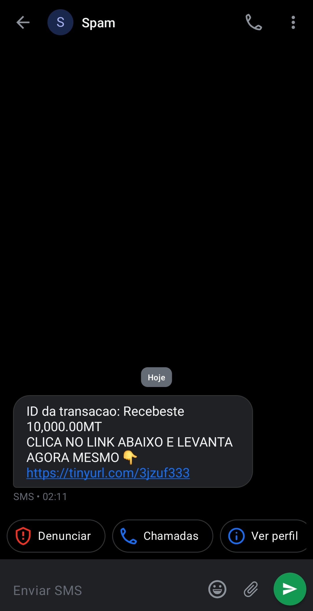 Scam about values in e-spring or m-pesa