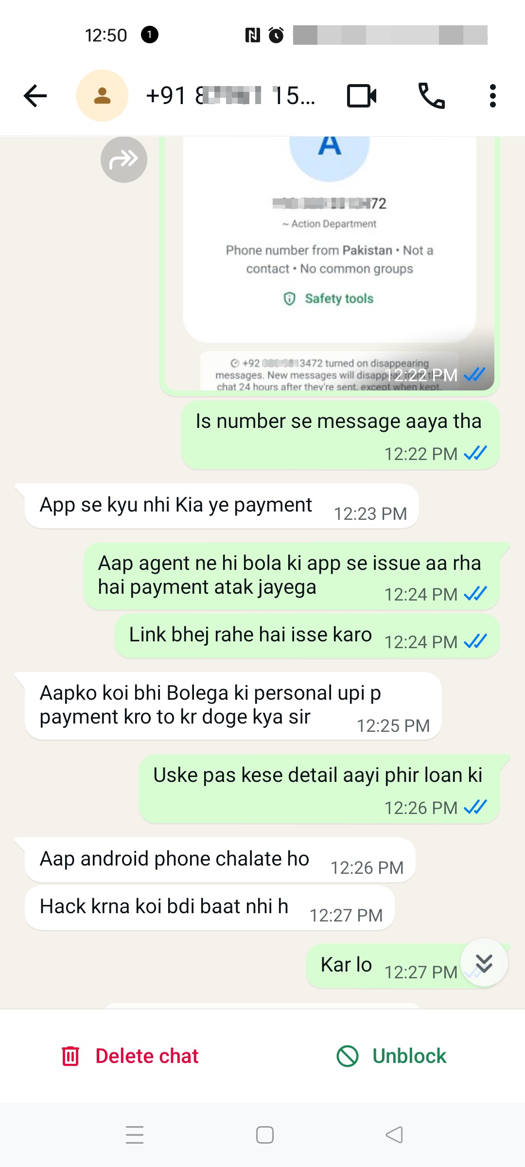 blackmailing and threatening to hack phone . - image 2