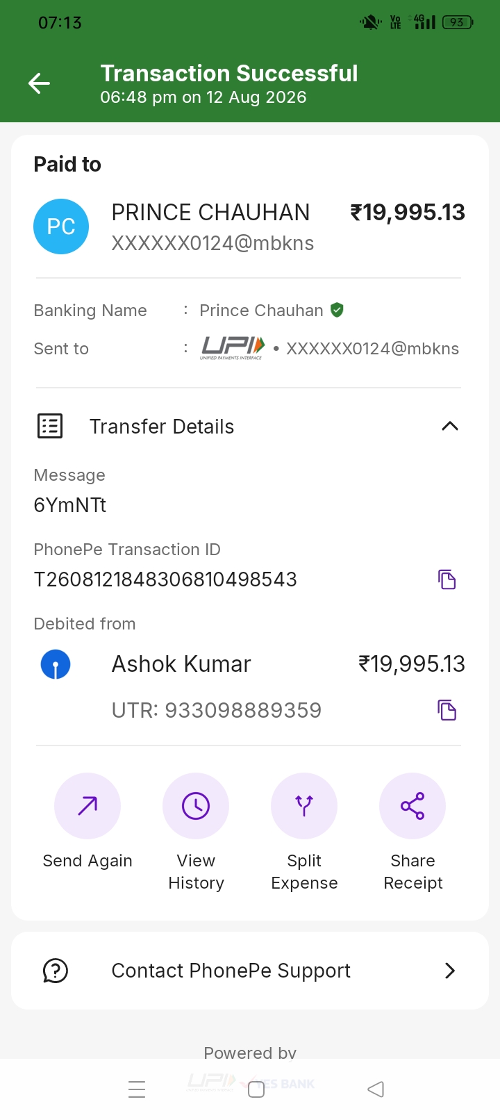 The photos we sent are related to the scam, and we want to take legal action. Has the report been filed or not? - image 2