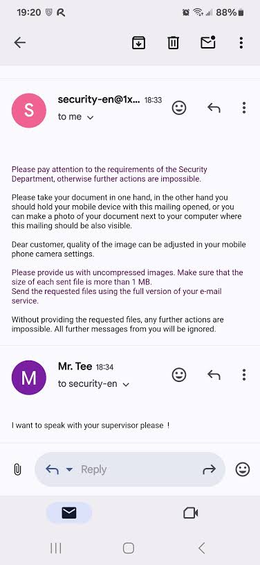 1xBet Scam agent Alert online game - image 4