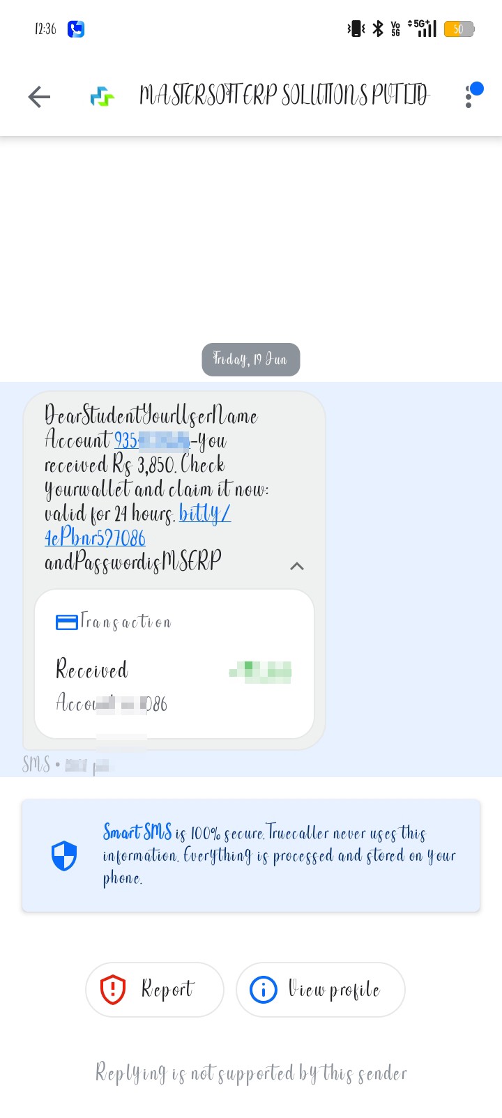 Beware of Fake Reward SMS Scams