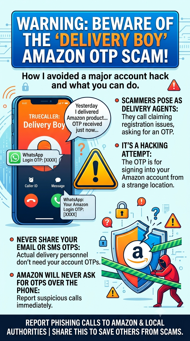 ​A Close Call: How a Fake Delivery Agent Tried to Hack My Amazon Account