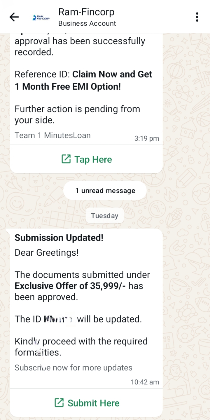 harassment loan messages - image 2