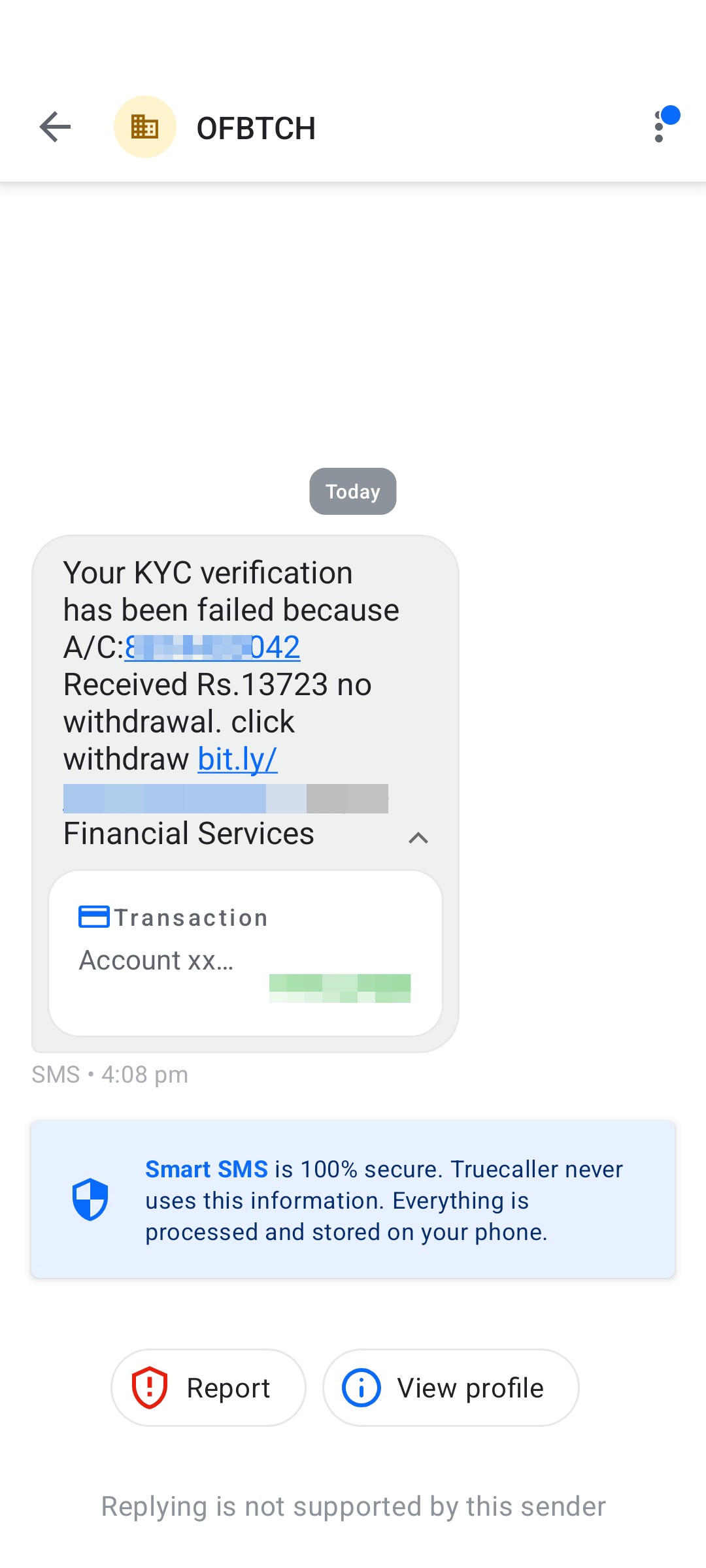 money 💰 credit your account check link 🔗 scam. 