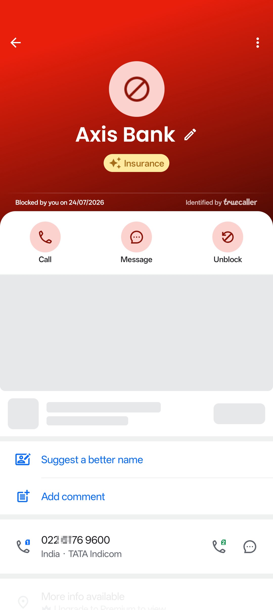 axis bank fake call