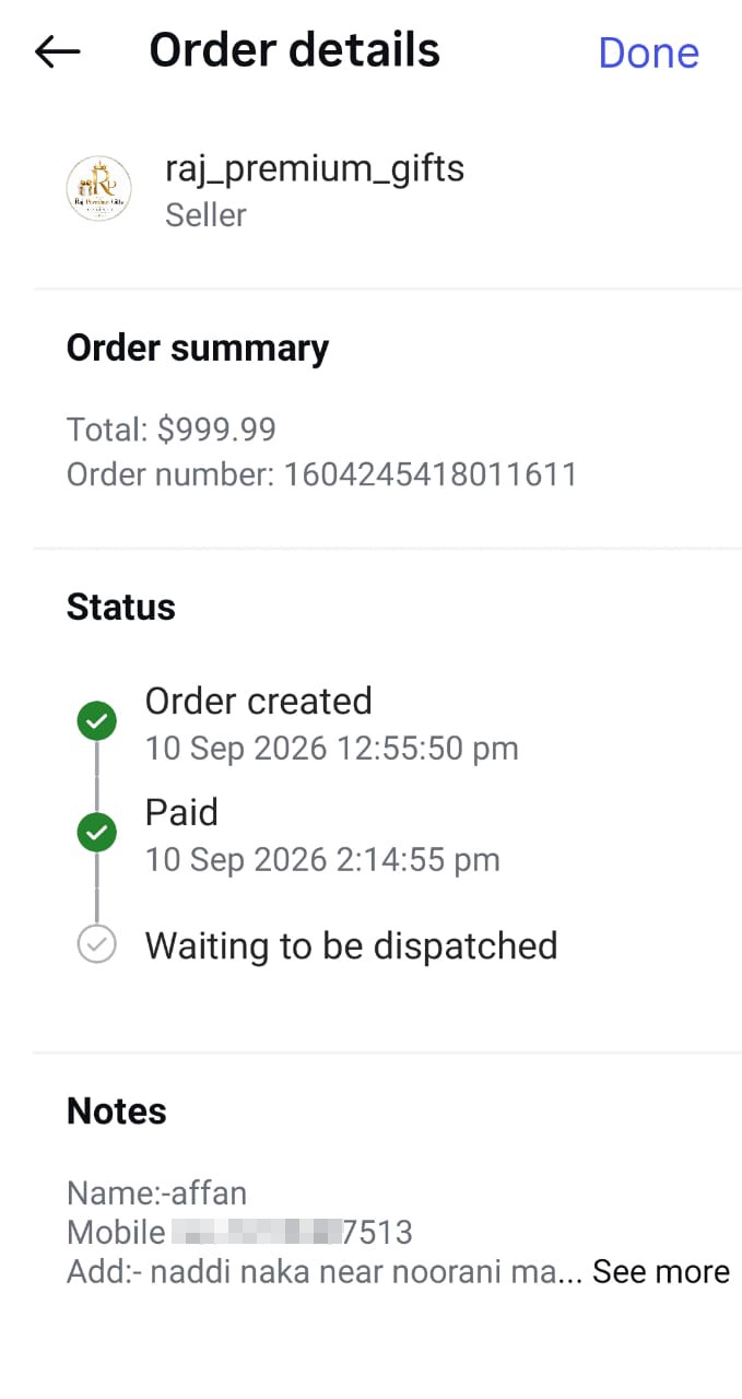 Fake Instagram gift offer with blue tick, don't send money - image 2