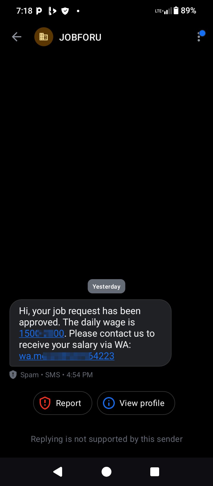 Stupid scammers think this kind of approach would work 