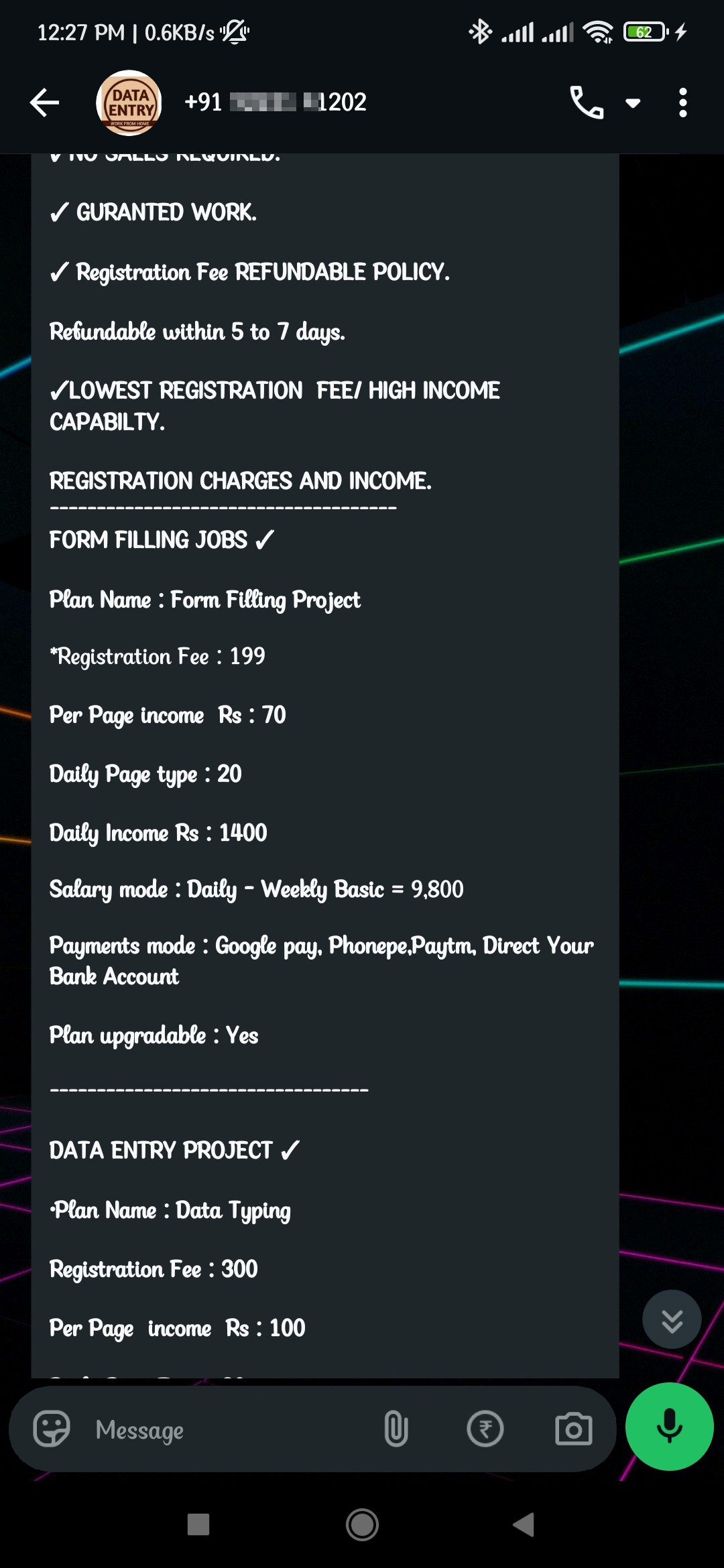 Job Work From Home  Fraud  - image 3