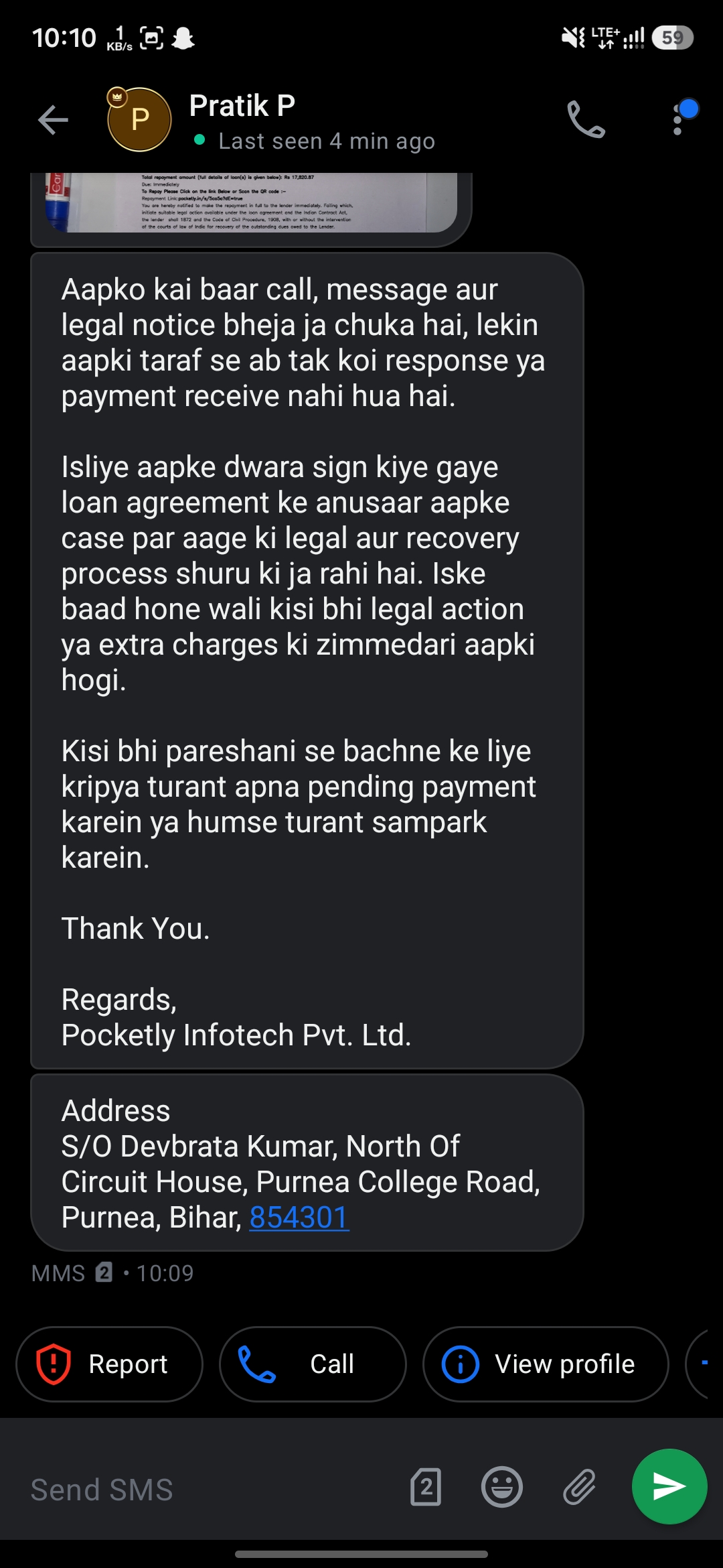 Harassment by loan providers - image 2