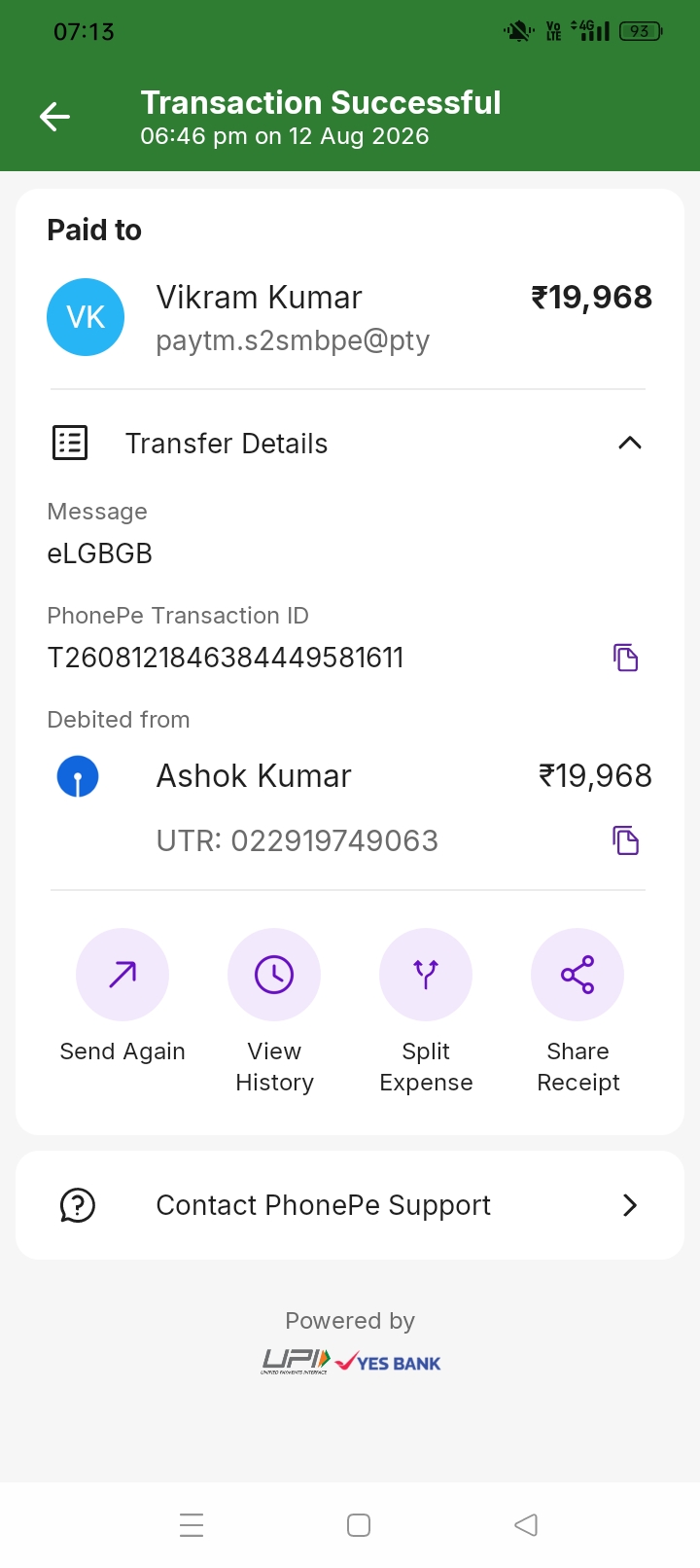 The photos we sent are related to the scam, and we want to take legal action. Has the report been filed or not?