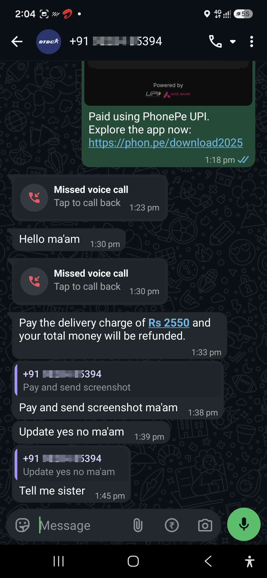Fraud scam from Instagram for dress Material - image 2