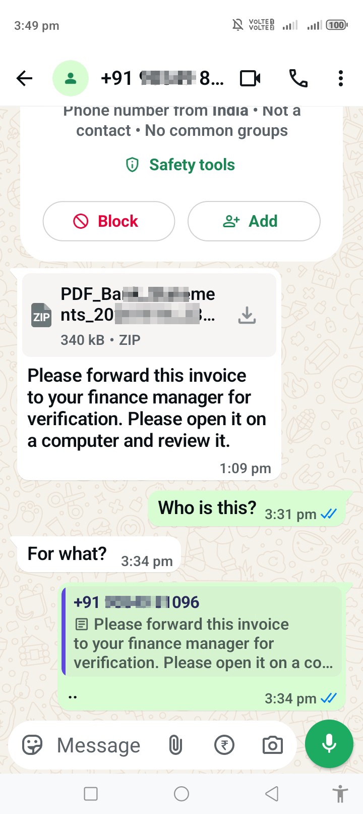 carefull of whatsapp scam - image 2