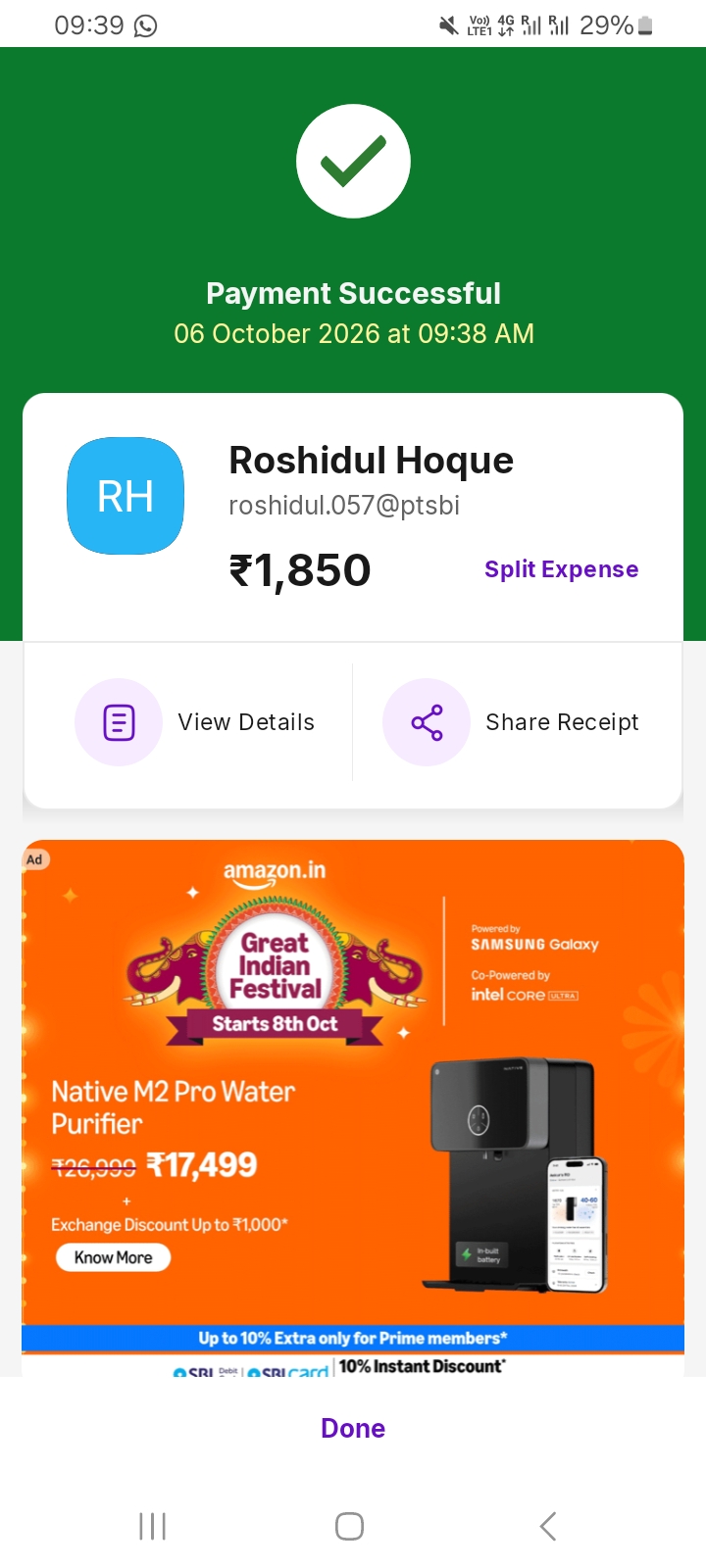 Loan scam with Timely Purse, blocked after payment