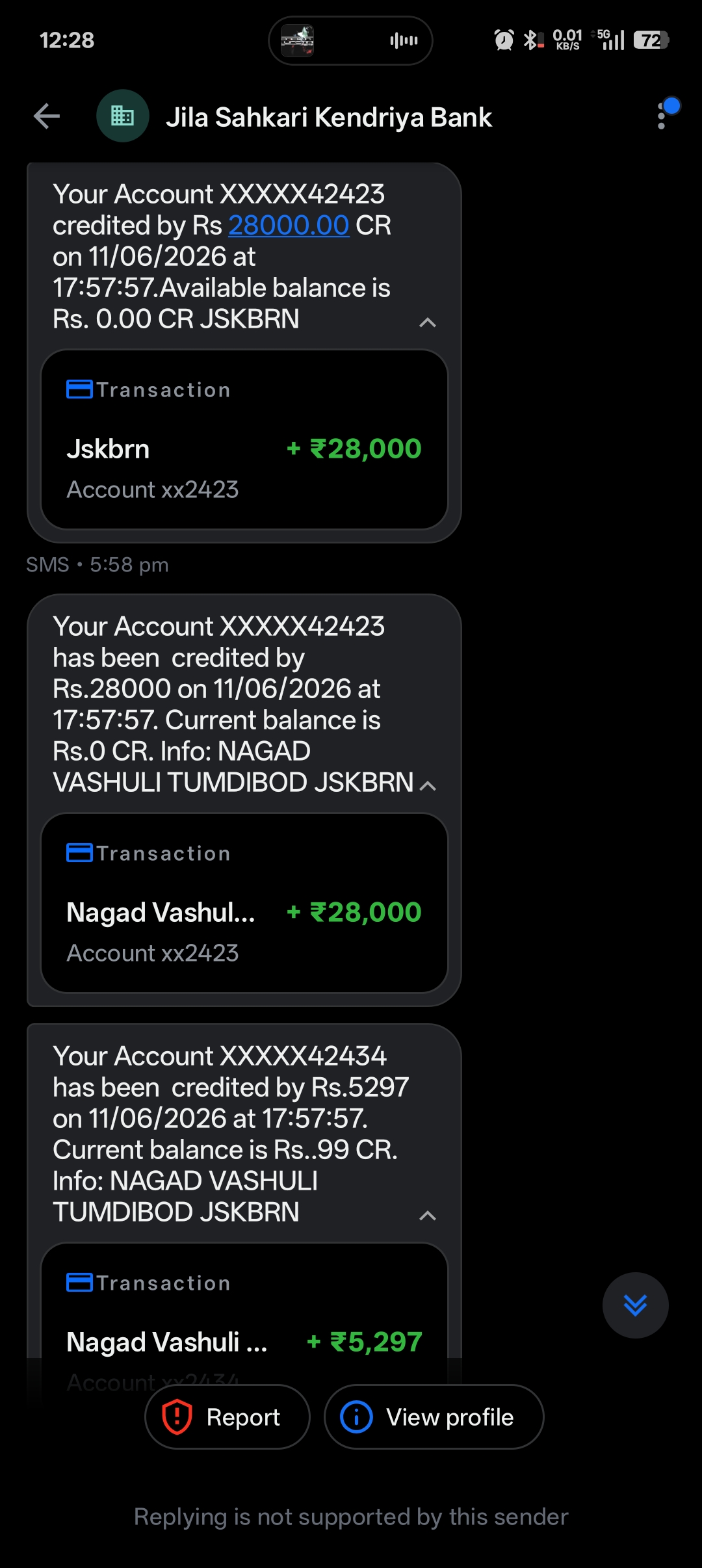 iam getting this msgs from past  2 years regularly please help me what should I do it's not my bank.