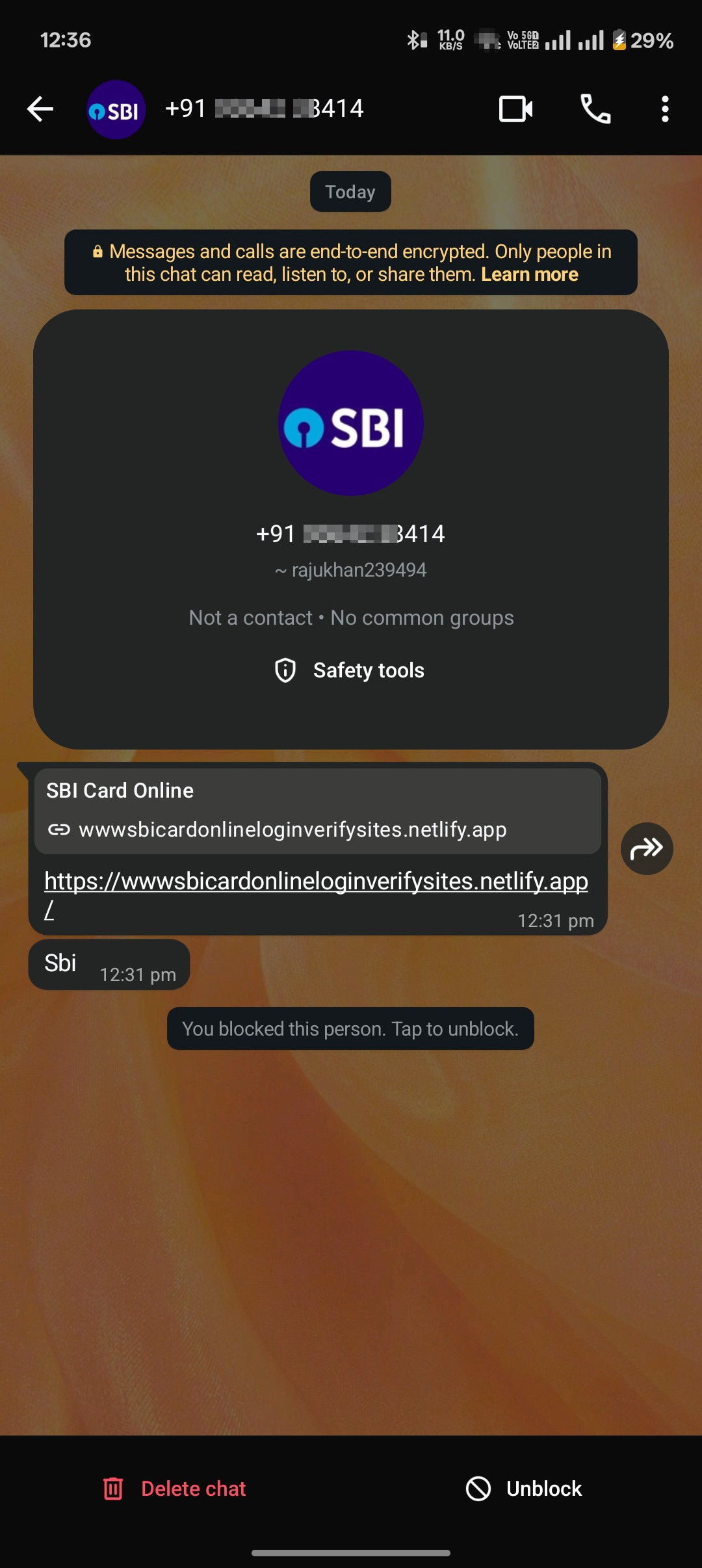 sbi card scam
