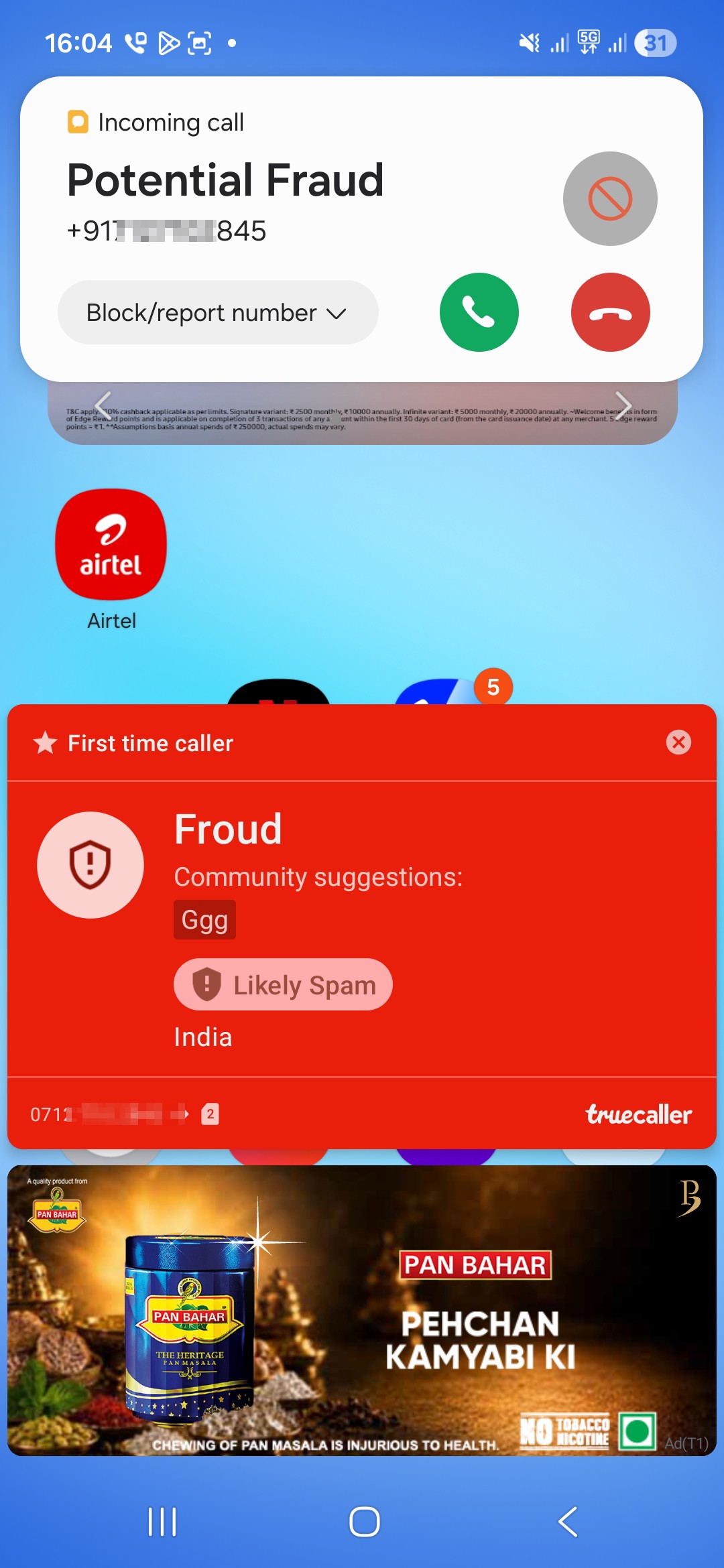 see This Fraud call.Be alert