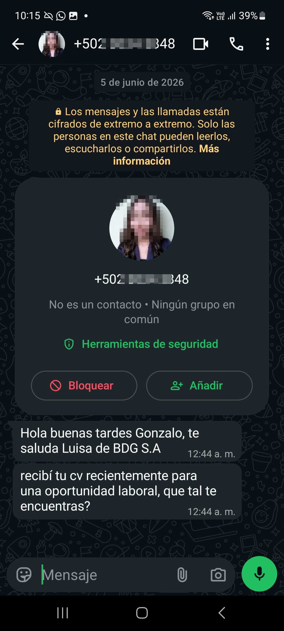 Possible Job Scam