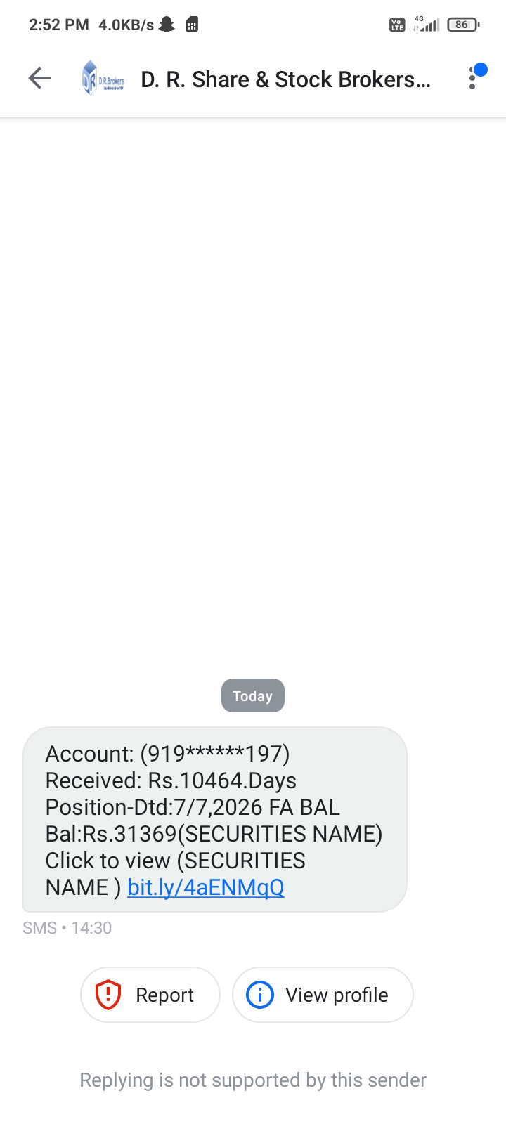 What kind of scam is this, brother, the money has not come in the account.