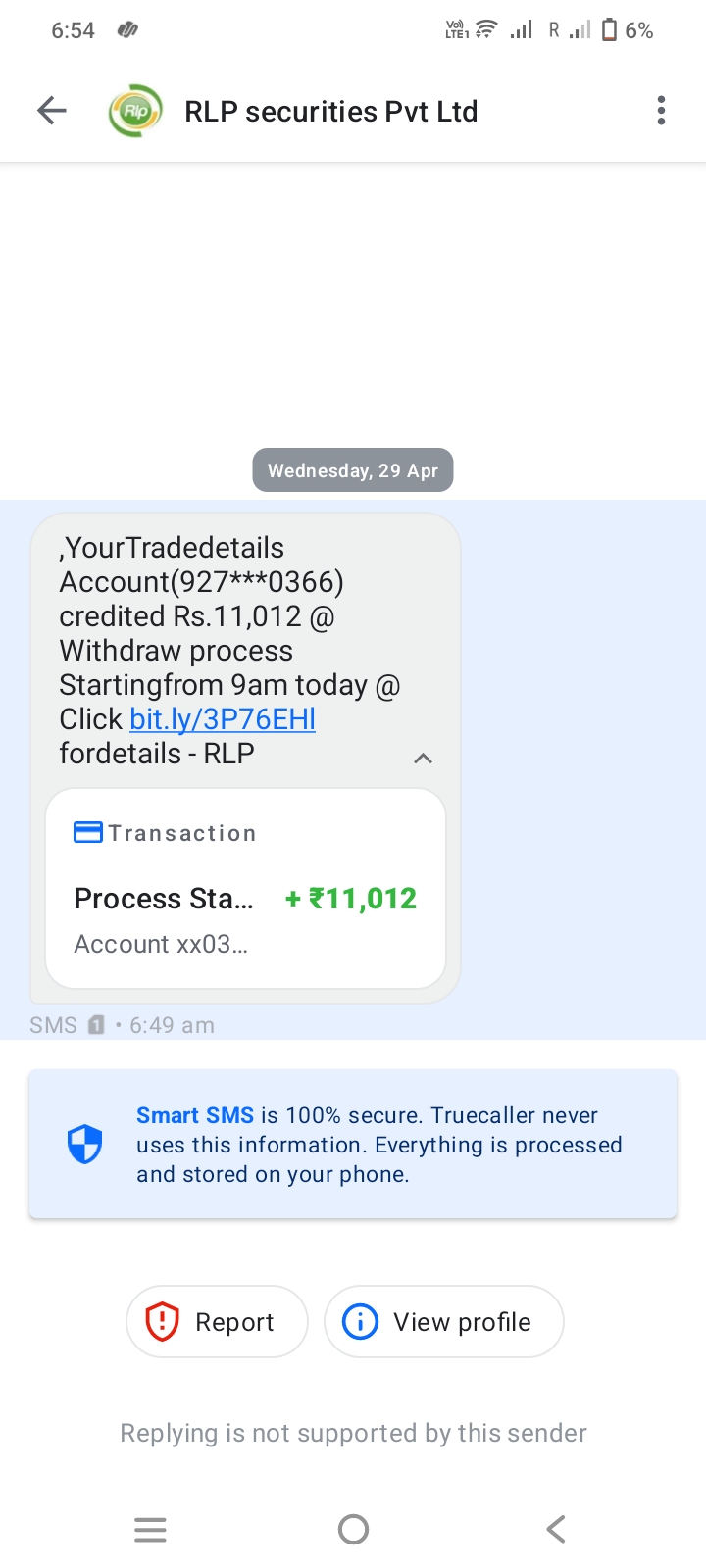 daily message recived 
