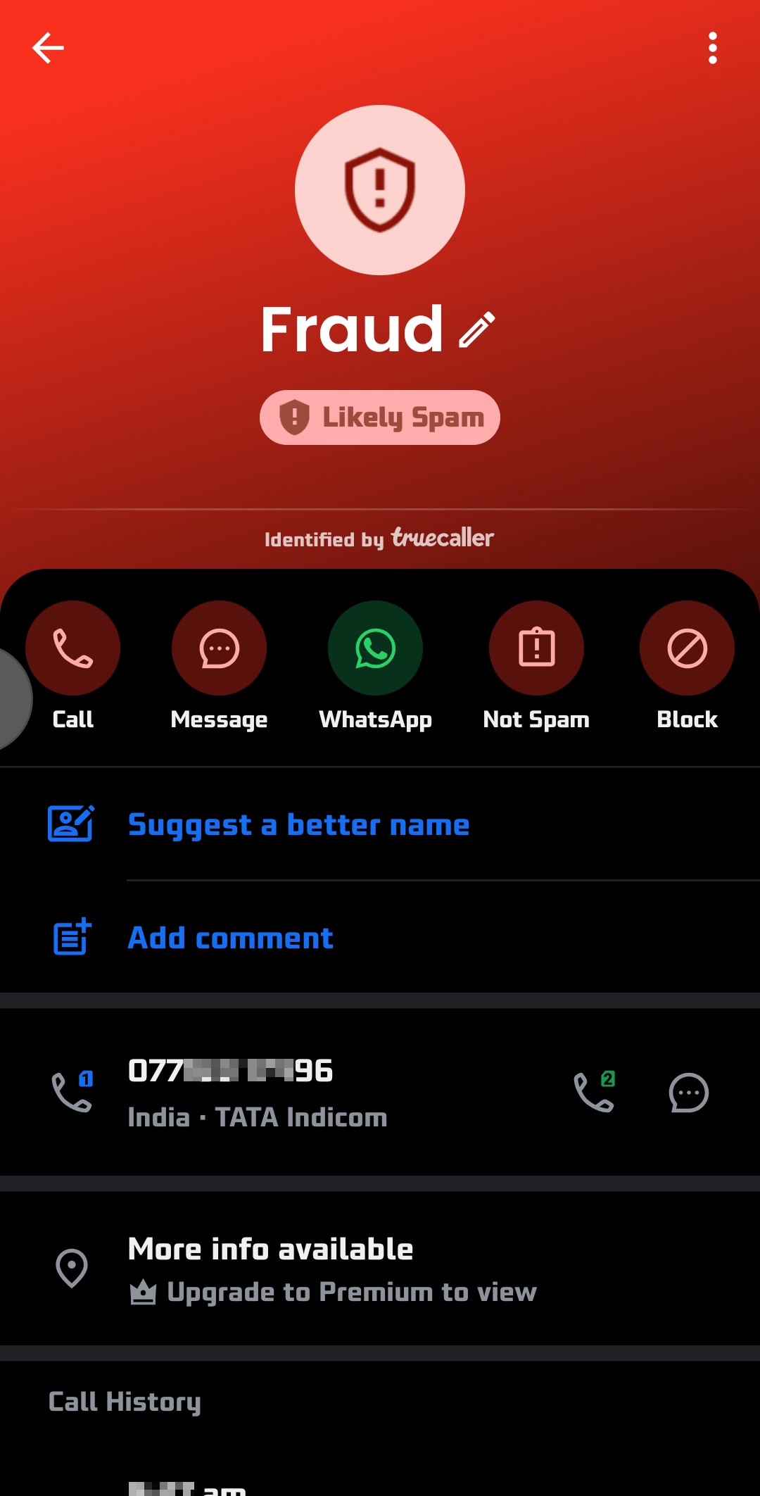 fraud call 