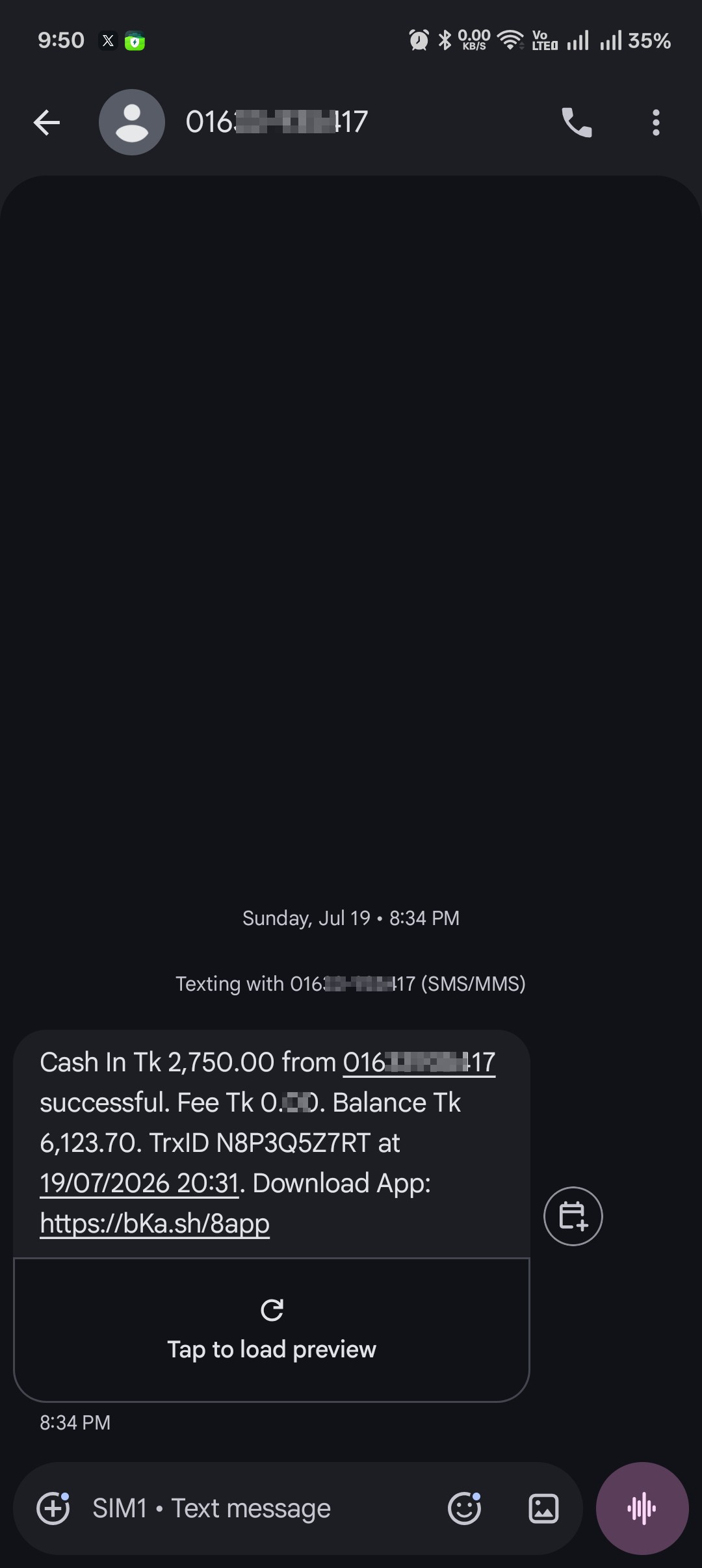 Bkash scam