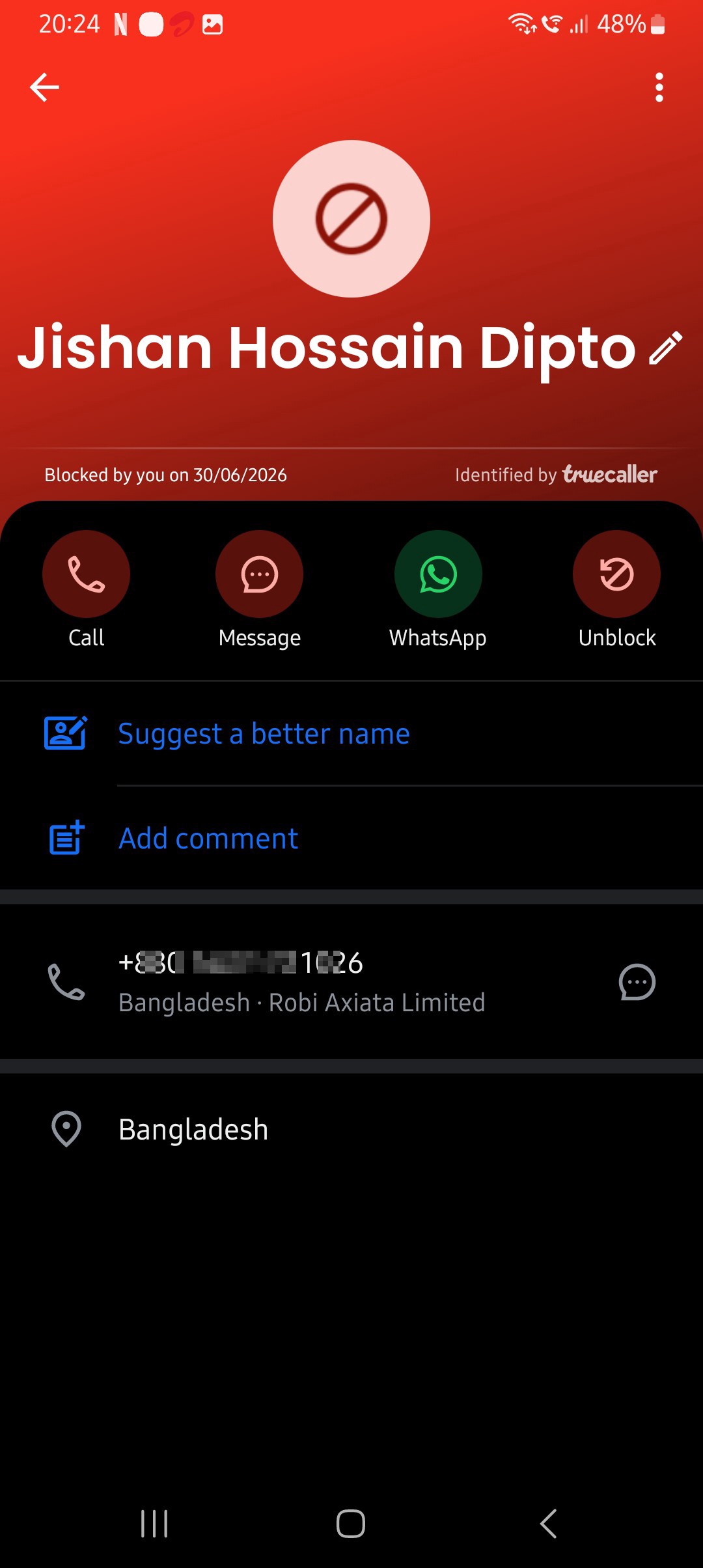 extortion messages from Bangladesh  - image 7