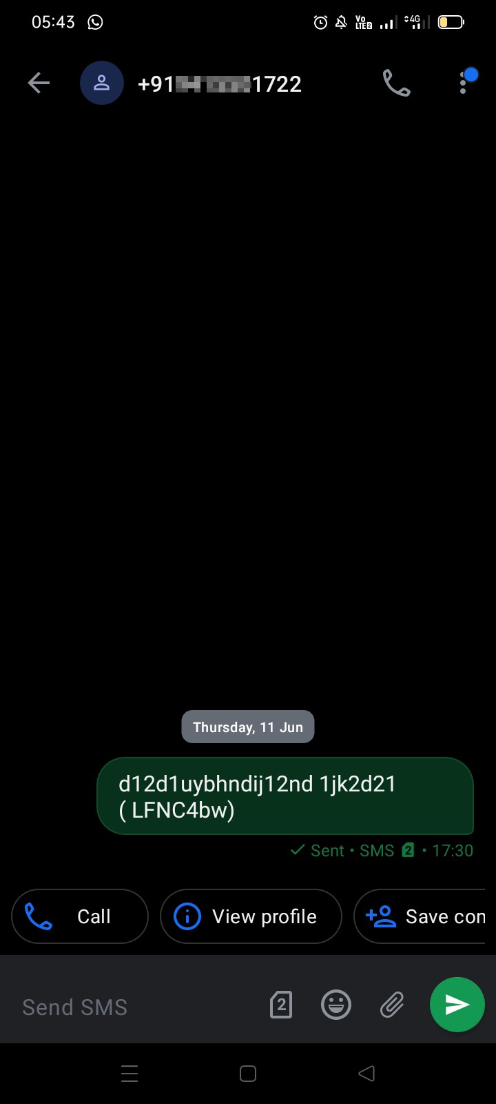  unknown numbers msges  to some in some letters through my phone by logging in some other places  - image 2