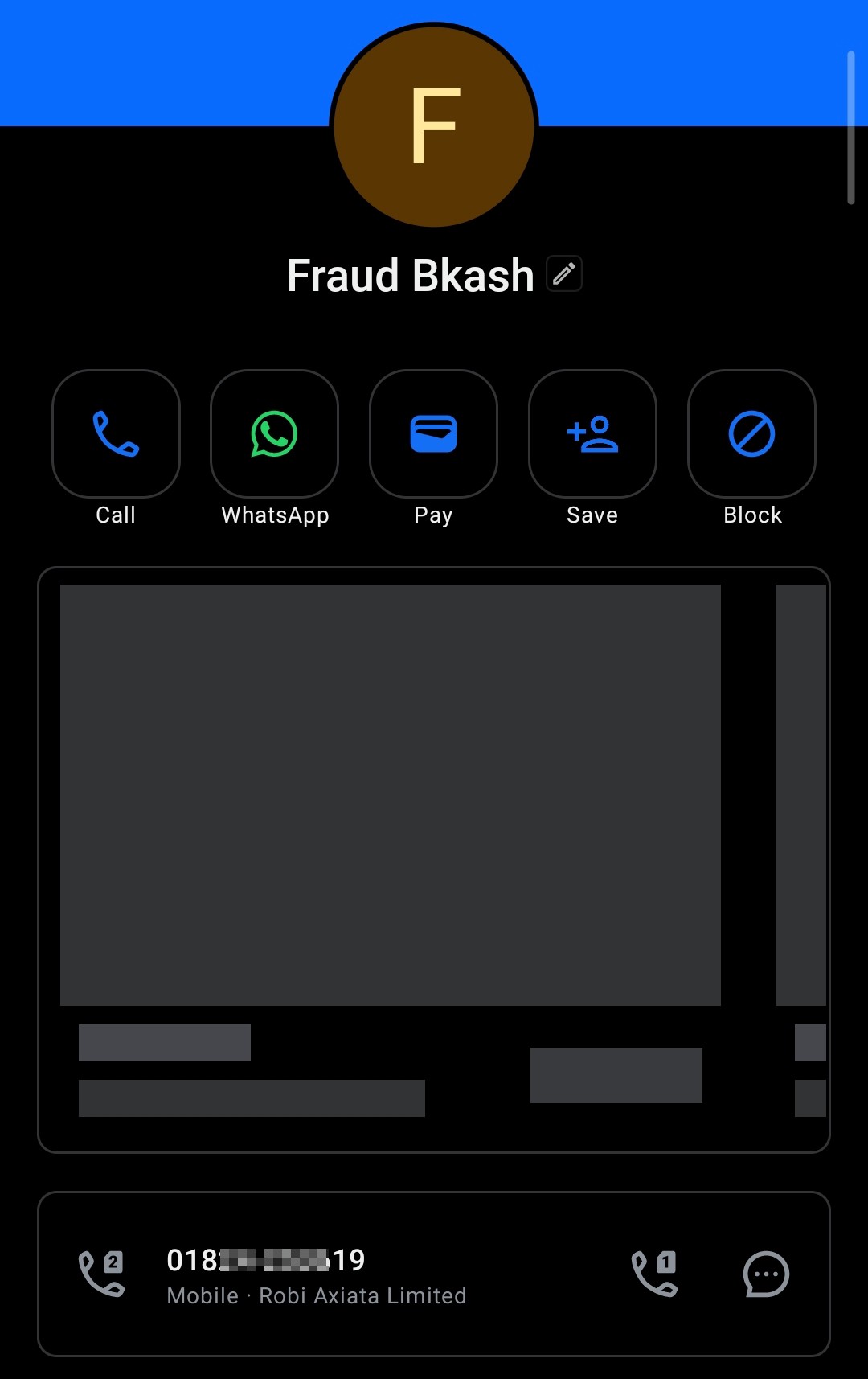 whatsApp scammer