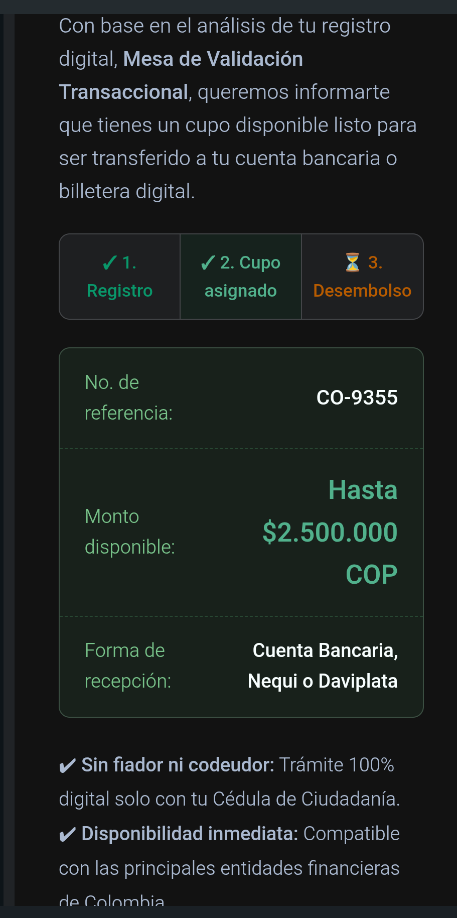 attempted scam