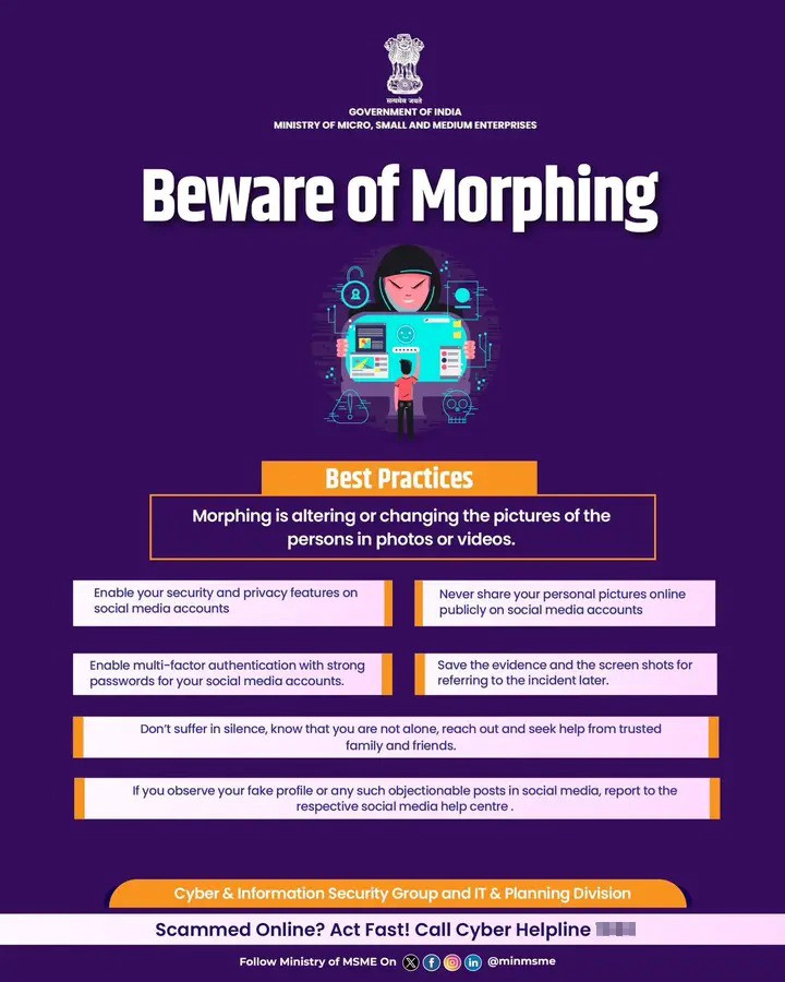 Awareness Advisory on Cyber Safety & Morphing