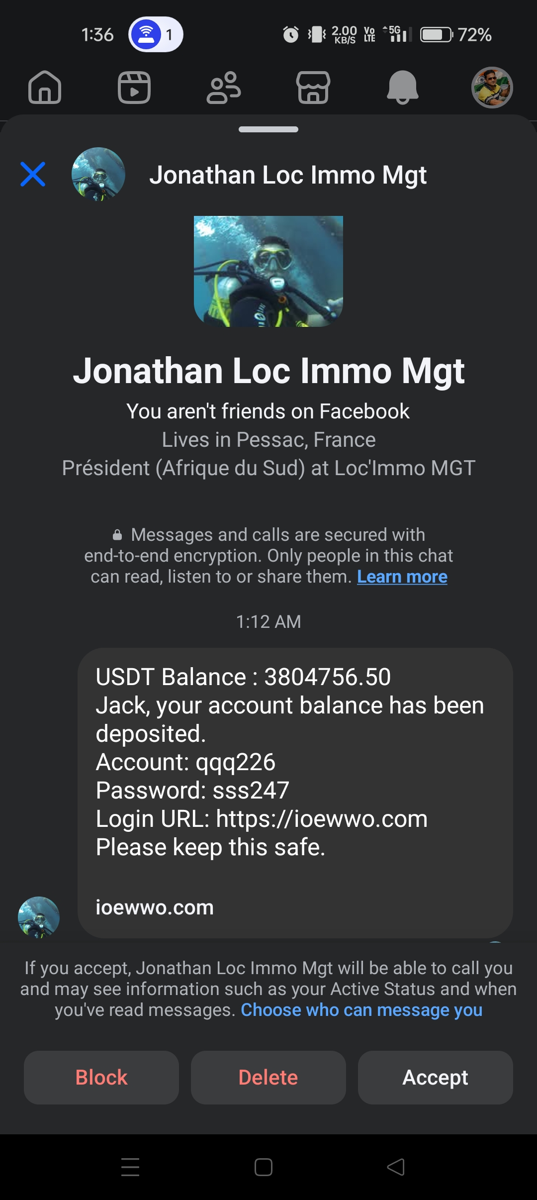 Fraud Scam Msg