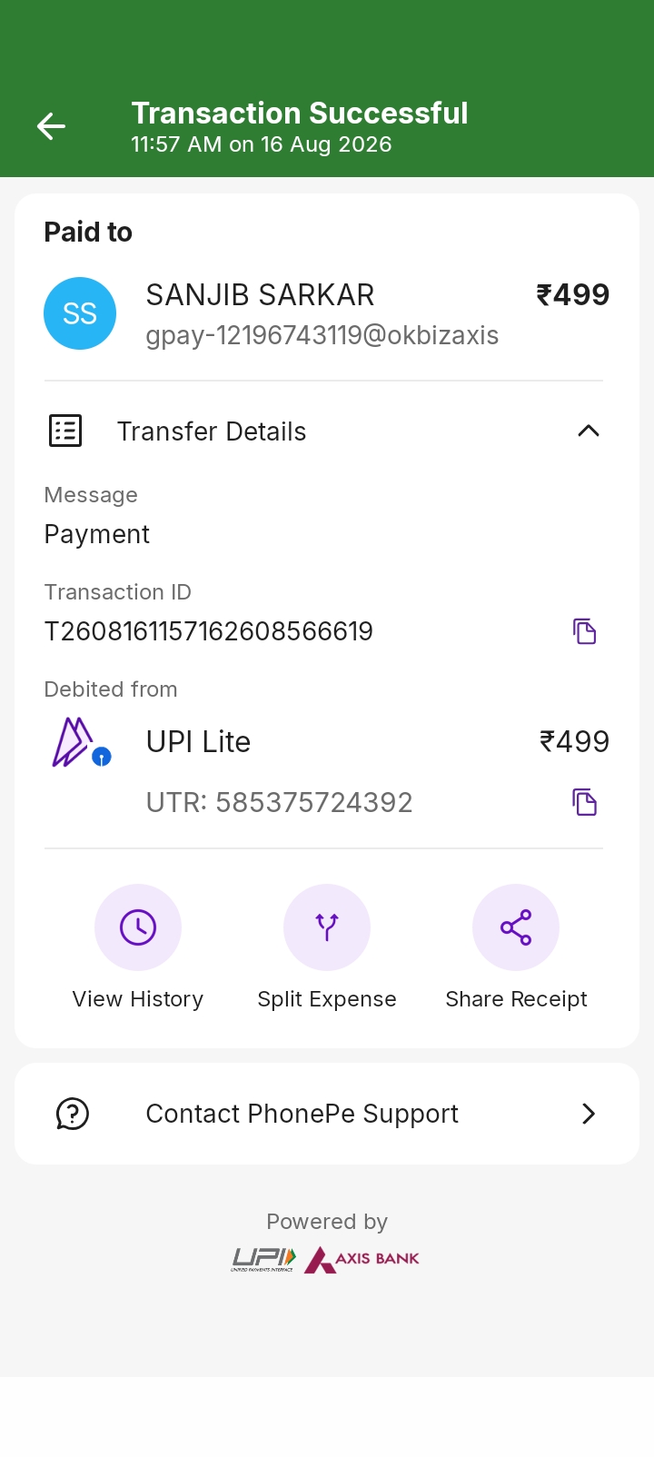 I want to report about the Cash Job app.