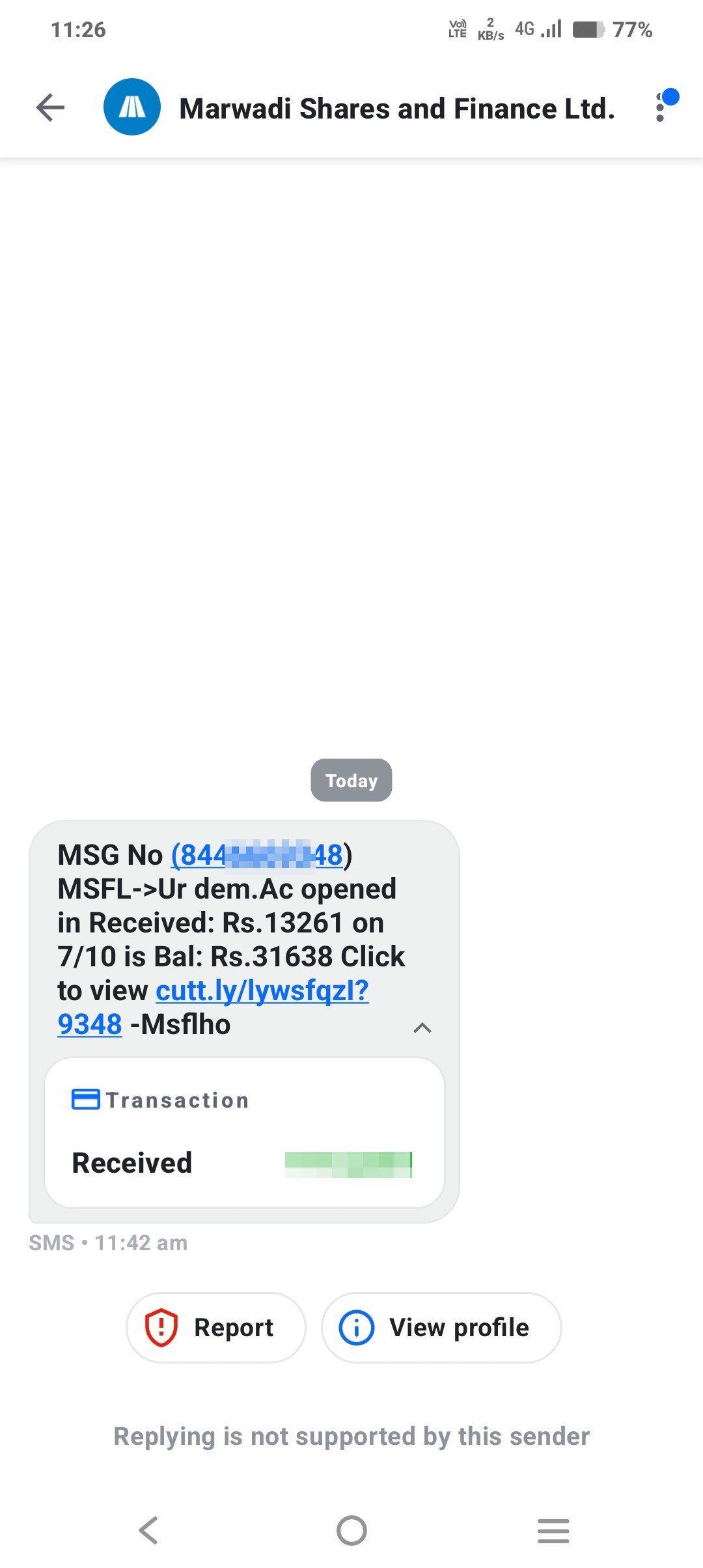 message scan