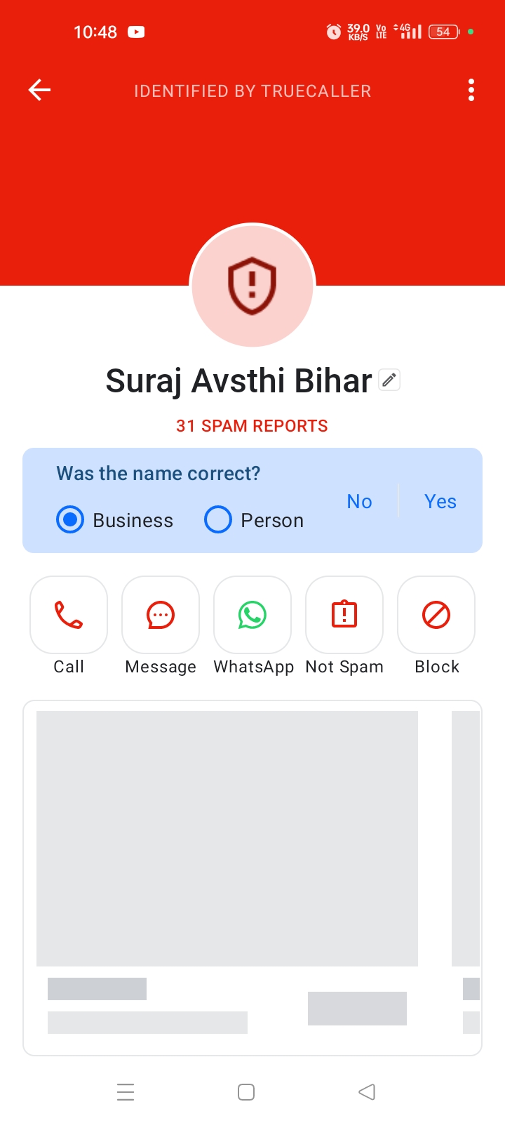 this is the fraud call 
