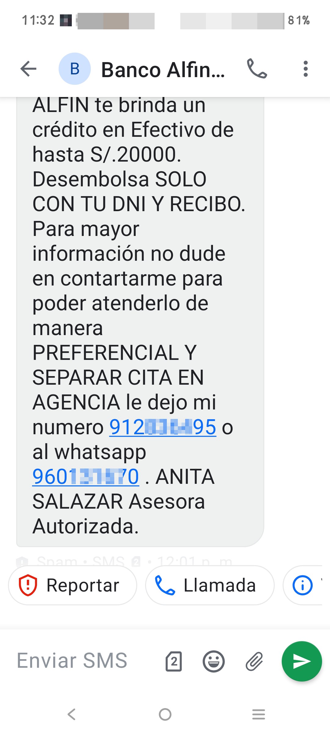 Harassment and bullying by ALFIN Bank
