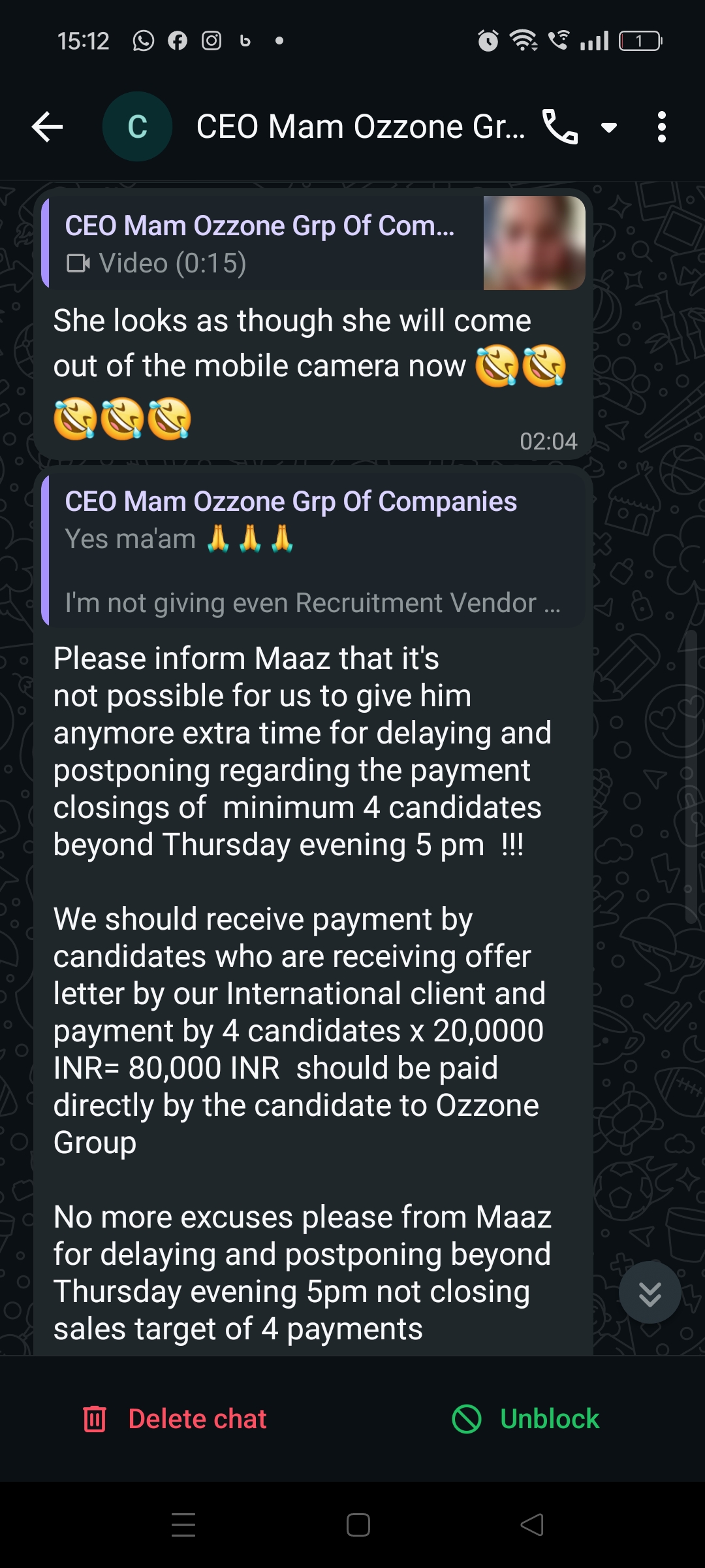 unprofessional lady provide u a job and will not pay your salary  - image 3