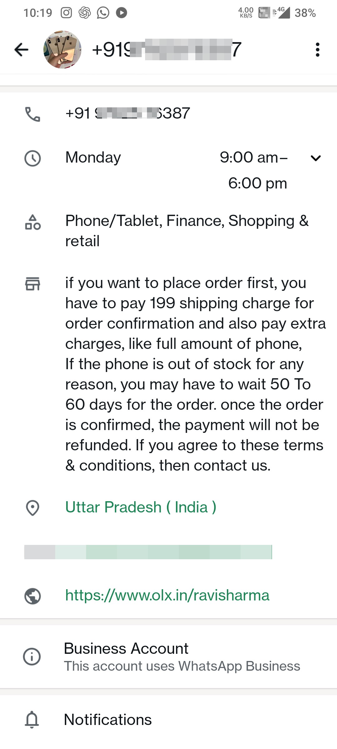iphone scammer on whatsapp 
