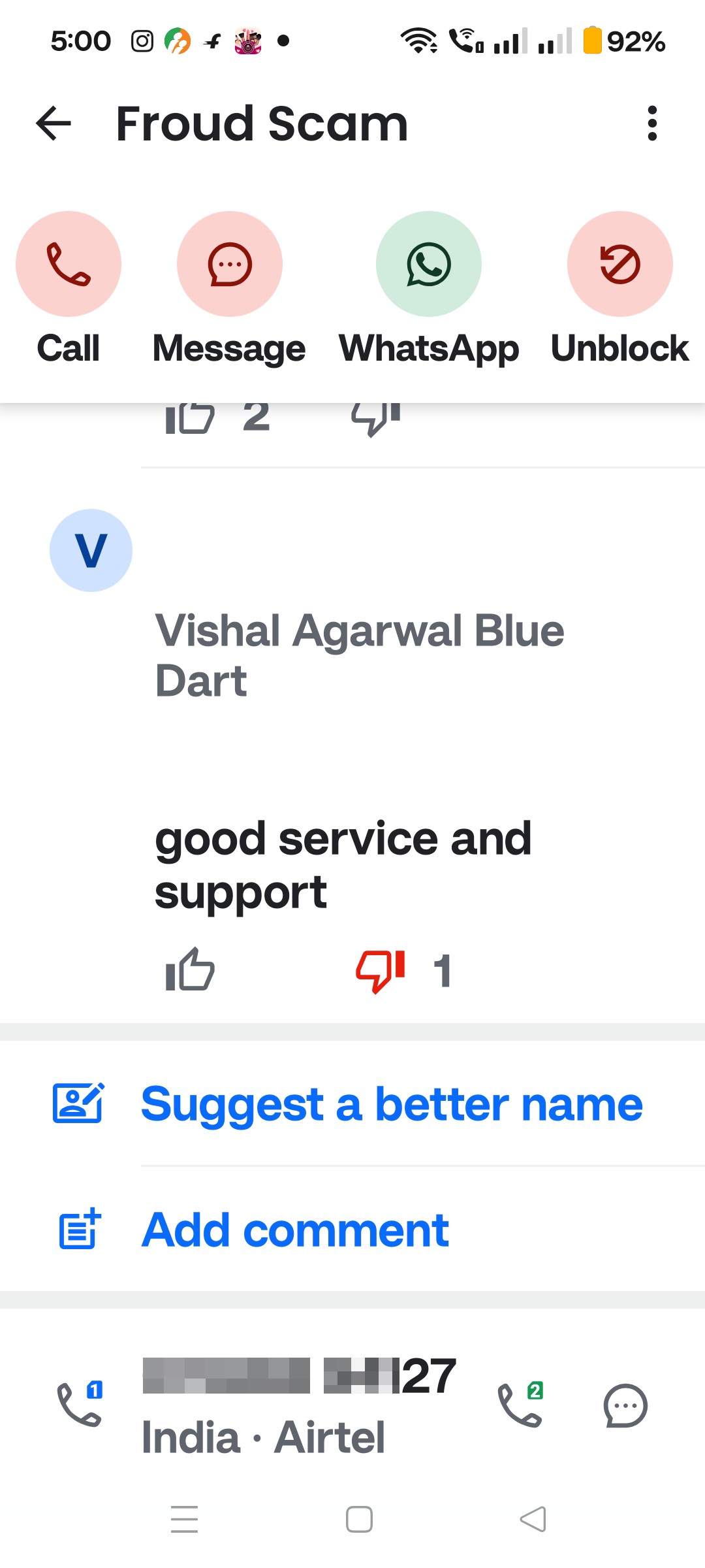Froud blue dart 
