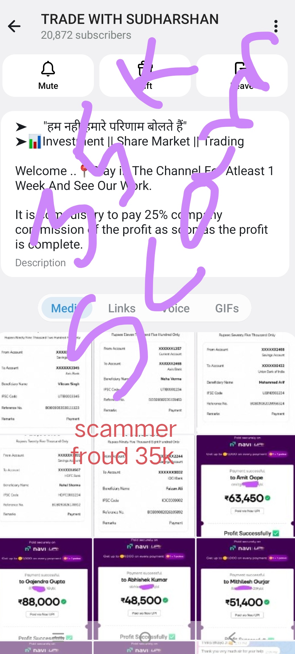 scammer froud 35k sudharsan reddy trade telegram account  - image 3